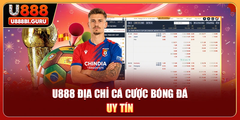 U888 địa chỉ cá cược bóng đá uy tín